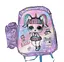 Рюкзак C 65139 пластикова вставка, пенал, регульовані лямки, 2 відділи, в пакеті (6900067651396) Лол фіолетовий Вид 3 - мініатюра 1