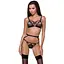 Бюстгальтер-стрепи MEGGY BRA black - Passion Exclusive L/XL - мініатюра 1