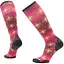 Шкарпетки Smartwool Women's Ski Zero Cushion Paths Crossed Print OTC M Pink Smart Wool (1033-SW SW002502.L89-M) - мініатюра 1