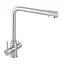 Смеситель для кухни на две воды Haiba SUS 021 HB3908 Нержавеющая сталь - миниатюра 1