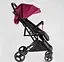 Прогулянкова дитяча коляска Joy Comfort L-20115 (рожева) зі сталевою рамою, футкавером та підсклянником - мініатюра 5