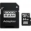 Карта памяти Goodram microSDXC 64GB UHS-I class 10+ adapter - миниатюра 1