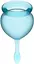 Менструальные чаши Satisfyer Feel Good Menstrual Cup light blue - миниатюра 3