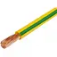 Кабель електричний Мега-Люкс ГОСТ ПВ-3-1 ізоляція не підтримує горіння жовто-зелений 100 м - мініатюра 1