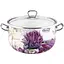 Кастрюля Interos эмалированная 5.7 л 24 см глубокая с крышкой Лаванда (16707) - миниатюра 1