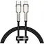 Кабель Baseus Cafule Series Metal Cable Type-C to iP PD 20W 0.25m black (CATLJK-01) - миниатюра 1