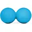 Силиконовый массажный двойной мяч Hop-Sport HS-S063DMB 63 мм голубой - миниатюра 1