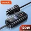 Автозарядный адаптер 4 выхода Toocki 120W TQ-CC28 2C+2A TCC2C2A-XJ01 черный - миниатюра 2