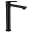 Смеситель для умывальника Mixxus Premium Mone 001 Nut High Black MI6775 Черный матовый - миниатюра 1