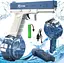 Электрический водяной пистолет высокого давления для детей и взрослых Glock Water Gun синий - миниатюра 5