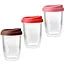 Чашка DOBLO з подвійною стінкою та силіконовою кришкою 350 мл Take away - мініатюра 1