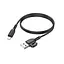Кабель BOROFONE BX91 USB to iP 2.4A,1m, PVC, PVC connectors, Black - мініатюра 1