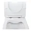 Унитаз подвесной Qtap Swan безободковый с сидением Slim Soft Close QT16335178W, Белый - миниатюра 5