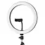 Кільцева світлодіодна LED лампа Arc Ring 8" + tripod 2.1m Black - мініатюра 1