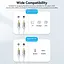 Кабель Audio 2RCA-2RCA Vention 10m PVC Shell White (BCQIL) - миниатюра 7
