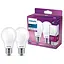 Лампочка Philips LED Classic A60 Frosted Light Bulb 2 Pack [E27 Edison Screw] 60 Вт, Холодный Белый 4000K, Без затемнения - миниатюра 1