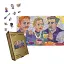 Деревянный фигурный пазл Чай Интеллигенции, А4, Картонная коробка 100 элементов - миниатюра 1