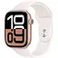 Смарт-годинник Apple Watch Series 10 GPS, 46mm, Rose Gold, Light Blush Sport Band, M/L (Grade B) Seller Refurbished - мініатюра 1