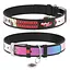 Ошейник для собак кожаный Waudog Design с QR-паспортом "Харли Квин" Ш 35 мм Д 46-59 см черный - миниатюра 1