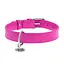Нашийник для собак шкіряний Waudog Glamour з QR-паспортом без прикрас M Ш 20 мм Д 30-39 см рожевий - мініатюра 3