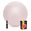 М'яч для фітнесу (фітбол) 4FIZJO 65 см Anti-Burst 4FJ0401 Pink (P-5907739317384) - мініатюра 1