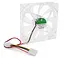 Кулер корпусной Voltronic C12025G Fan DC sleeve fan 4pin 120мм LED Green - миниатюра 1