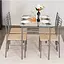 Комплект мебели Costway Corners обеденный стол со стульями - миниатюра 2