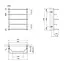 Полотенцесушитель водяной Kroner Микс ДМ03 600x530/5 CV014729, Хром, нижнее - миниатюра 2