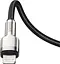Кабель Baseus Cafule Metal Type-C to Lightning PD 20W (0.25m) black (CATLJK-01) - мініатюра 2