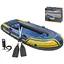 Тримісний човен для риболовлі Intex Challenger 3 68370 NP з алюмінієвими веслами в коробці - мініатюра 2