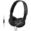 Навушники Sony On-ear MDR-ZX110 3.5 mini-jack чорні - мініатюра 2