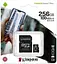 Карта пам'яті Kingston microSDXC Canvas Select Plus Class 10 UHS-I U1 V10 A1 + SD-адаптер 256GB Full HD та 4K - мініатюра 3