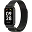 Ремінець DK CDK Metal Milanese Loop Magnetic для Xiaomi Mi Band 8 Active (016244) (black) - мініатюра 1