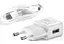 Зарядное устройство для Samsung + micro-USB кабель универсальный белый - миниатюра 1