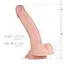 Фалоімітатор EasyToys Derek Realistic Dildo 22 см тілесний - мініатюра 4