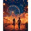 Картина за номерами Santi Перше побачення 40х50 см LED підсвітка (956645) - мініатюра 1