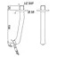 Кронштейн для верхнього душу Jaquar SHA-CHR-477 Хром - мініатюра 2