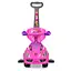Каталка-толокар Bambi M 4205-8 з батьківською ручкою, музичний, з пищалкою на кермі, багажником, рожевий - мініатюра 3