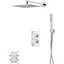 Душова система Corsan Ango 25 хром з термостатом + BOX прихованого монтажу ZA25TCH, Хром - мініатюра 1