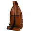 Мужской рюкзак слинг кожаный коньяк TARWA 27х18х5 см sum0028244 - миниатюра 3