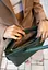 Жіноча шкіряна сумка Midi зелена - мініатюра 9