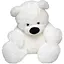 Плюшева іграшка Alina ведмідь Бублик 95 см біла - мініатюра 1