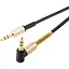 Кабель Hoco UPA-02 Aux Springs 2m Black/Gold [130921] - миниатюра 3