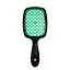 Щітка для волосся масажна продувна Superbrush Plus Hollow Comb прямокутна, Чорна з рожевим - мініатюра 1