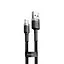 Кабель Baseus Cafule Lightning 1.5A (2m) gray/black (CALKLF-CG1) - мініатюра 1
