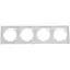 Рамка Brille на 4 поста белая NB-4F wh - миниатюра 1