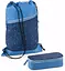 Школьный набор из рюкзака, пенала и сумки для обуви синий LS sum0028851 - миниатюра 3