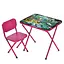 Дитячий столик складаний зі стільчиком M 5970-8 малиновий - мініатюра 1