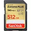 Карта памяти Sandisk 512GB SDXC Extreme PLUS Memory Card + 2 years Rescue (SDSDXWV-512G-GNCIN) - миниатюра 1