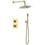 Душова система прихованного монтажу Volle Sistema R cepillado oro 1585.090121 - мініатюра 1